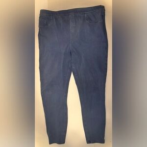 SPANX By Sara Blakely Jean-ish Jean Ankle Leggings‎ Faded Blue Women’s Size XL